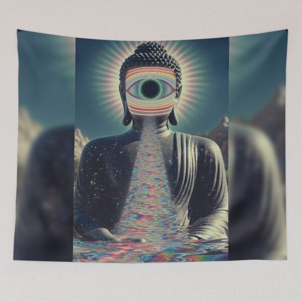 Item preview, The Buddha's Cosmic Reflection designed and sold by MongLongStudio.