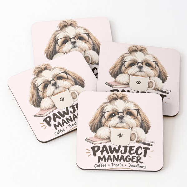 Item preview, Shih Tzu Pawject Manager – Funny Dog Office Coffee designed and sold by PawsAndPallette .