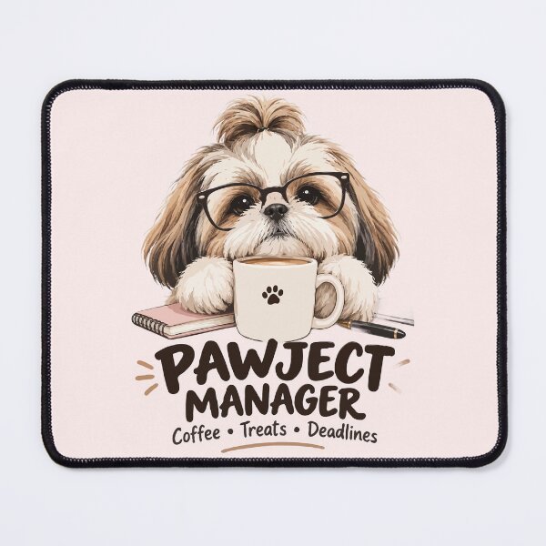 Item preview, Shih Tzu Pawject Manager – Funny Dog Office Coffee designed and sold by PawsAndPallette .