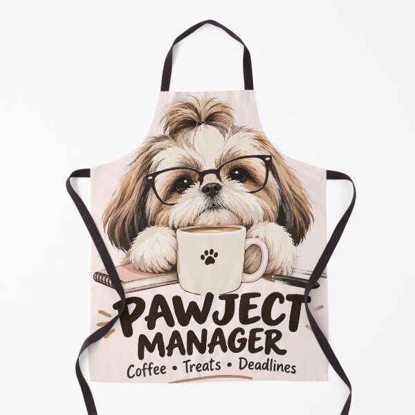 Item preview, Shih Tzu Pawject Manager – Funny Dog Office Coffee designed and sold by PawsAndPallette .