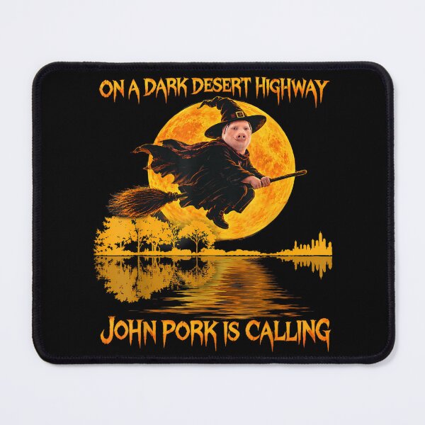 Item preview, John Pork is Calling Halloween Witch Flying Meme Brainrot designed and sold by AnsadoWinu.