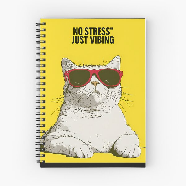 Item preview, Cool Cat No Stress Just Vibing Funny Meme designed and sold by EPICV.SION WEARS.