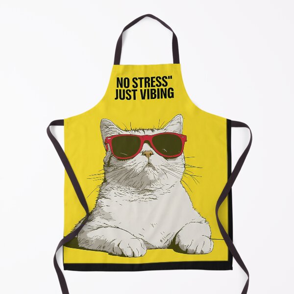 Item preview, Cool Cat No Stress Just Vibing Funny Meme designed and sold by EPICV.SION WEARS.