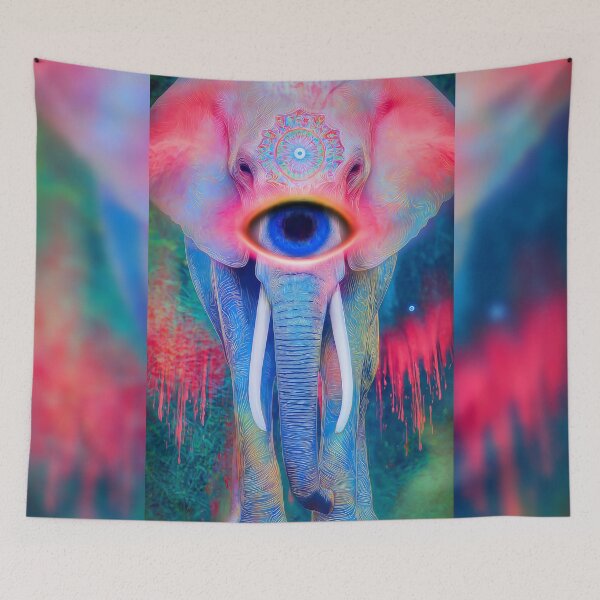 Item preview, The All Seeing Elephant designed and sold by MongLongStudio.