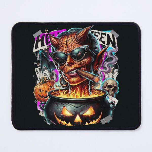 Item preview, Halloween She Devil Cigar Pumpkin Cauldron designed and sold by Voodoo Store Paranormal Collections.