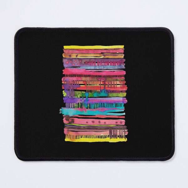 Item preview, Abstract Watercolor Colorful Stripes Geometric Pattern designed and sold by MelittaKaiser.