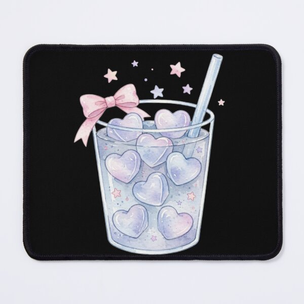 Item preview, Coquette Heart Ice Cubes Iced Coffee designed and sold by ZyVoAli.