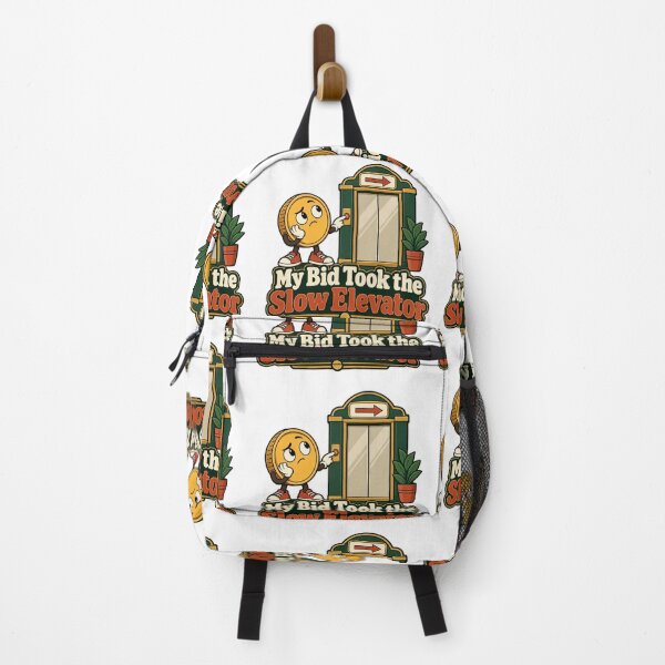Item preview, Slow Elevator Bid Funny Trading Cartoon Design designed and sold by Bikivuno.