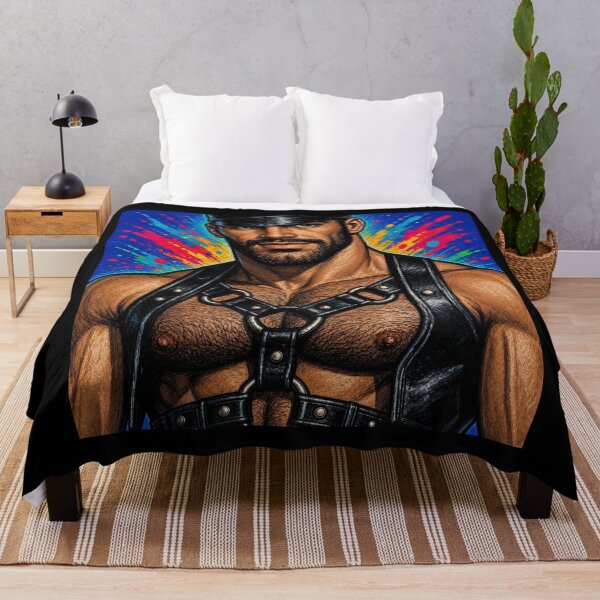 Item preview, Gay Pride Pop Color "Midnight Leather Daddy" Berlin Gay Leder Pride Graphic Design designed and sold by ItsAKinkThing.