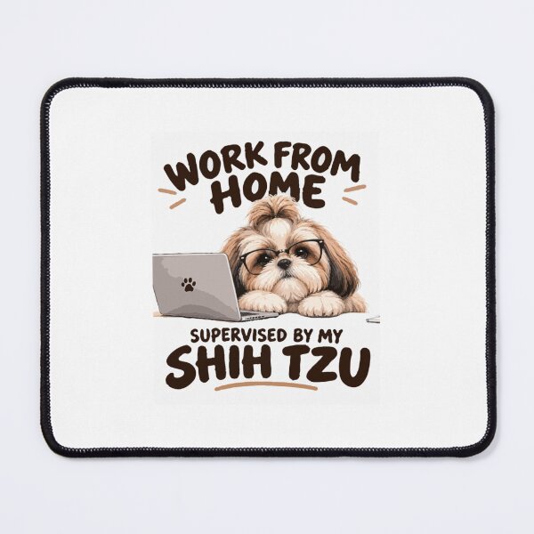 Item preview, Shih Tzu Work From Home – Funny Dog Mom Office designed and sold by PawsAndPallette .
