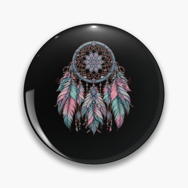 Item preview, Bohemian Watercolor Dreamcatcher Floral Feather Art designed and sold by AmeenNester.
