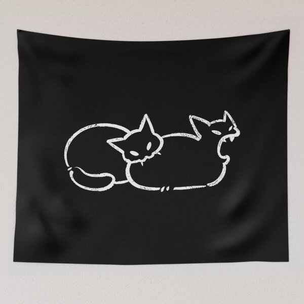 Item preview, Funny Graphic Cat Biting Cat Butt Funny Cat Meme Humor designed and sold by AnsadoWinu.