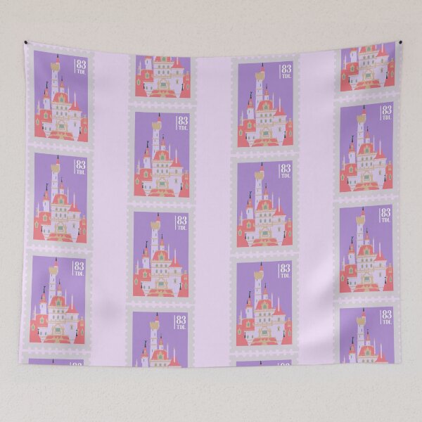 Item preview, Vintage Theme Park Stamp Collection | Fairytale Castle 2/12 designed and sold by mafervicenttin.