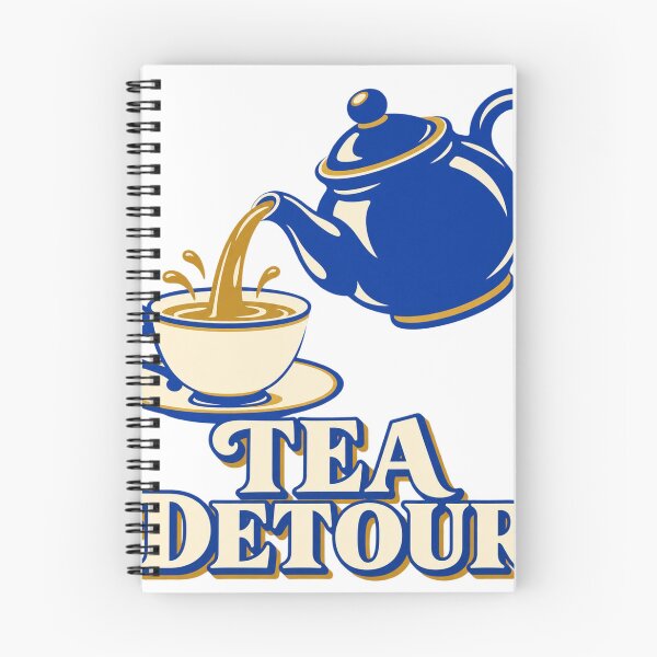 Aperçu de l'œuvre Tea Detour Funny Teapot Typography créée et vendue par S06PMarketing.