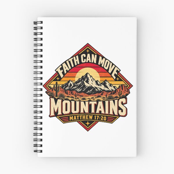 Item preview, Copy of Faith Can Move Mountains, Matthew 17:20 Christian Bible Verse designed and sold by graphic-genie.
