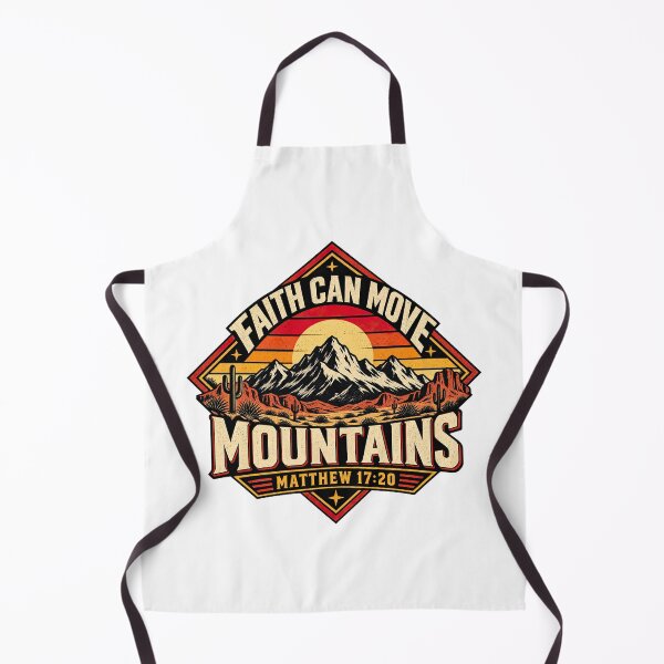 Item preview, Copy of Faith Can Move Mountains, Matthew 17:20 Christian Bible Verse designed and sold by graphic-genie.