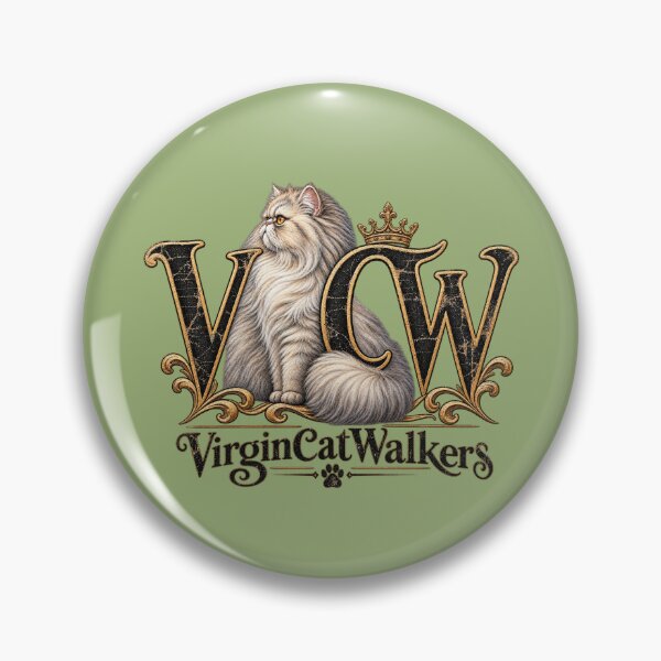Aperçu de l'œuvre Chat persan royal - Design vintage victorien VCW pour amoureux des chats créée et vendue par Laugh a Lot Folk Art.