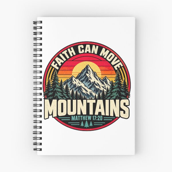Item preview, Faith Can Move Mountains, Matthew 17:20 Christian Bible Verse designed and sold by graphic-genie.