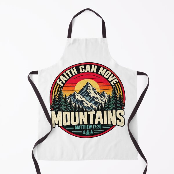 Item preview, Faith Can Move Mountains, Matthew 17:20 Christian Bible Verse designed and sold by graphic-genie.
