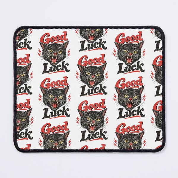 Item preview, Good Luck Angry Black Cat Vintage Traditional Tattoo Design designed and sold by SEINENGAPPI8.