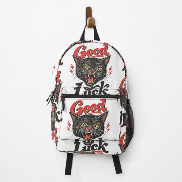 Item preview, Good Luck Angry Black Cat Vintage Traditional Tattoo Design designed and sold by SEINENGAPPI8.