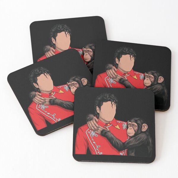 Item preview, King of Pop and Chimp Iconic Duo Illustration designed and sold by DominiRempel.