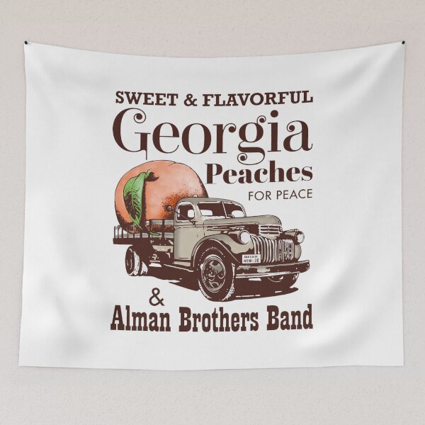 Item preview, Georgia Peaches Sweet & Flavorful The Allman Brothers Band Art designed and sold by DominiRempel.
