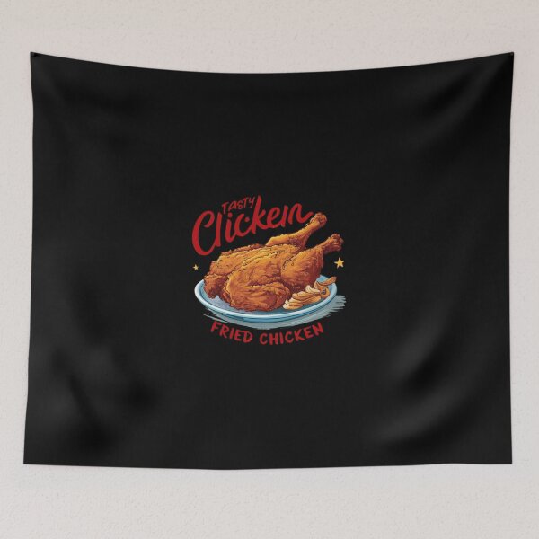 Item preview, Tasty Golden Crispy Fried Chicken Platter Art designed and sold by AmeenNester.