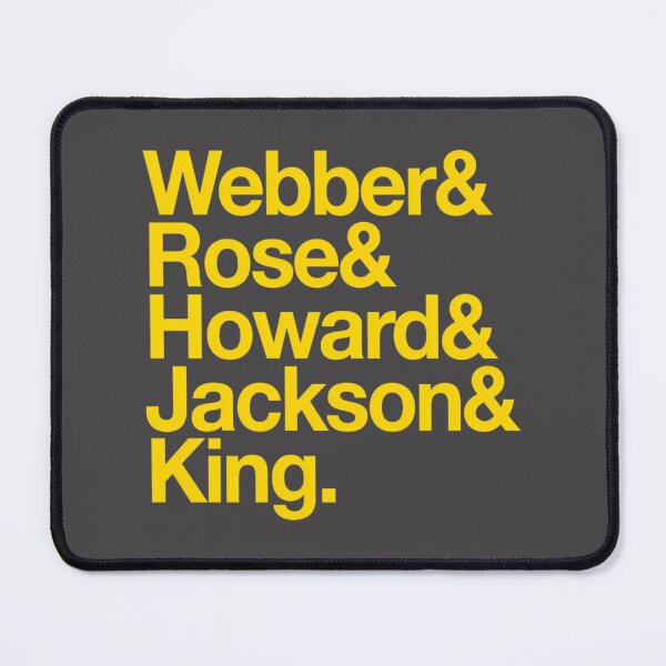 Item preview, Fab Five Basketball Team Design in Yellow for Sports Fans designed and sold by zakariastore15.