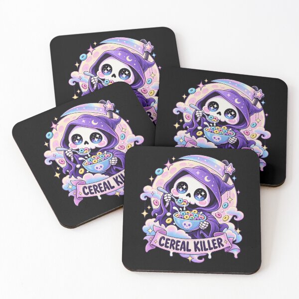 Item preview, Cute Cereal Killer Pastel Goth Chibi Grim Reaper Design designed and sold by SEINENGAPPI8.