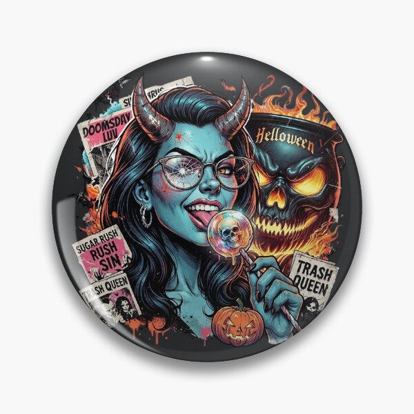 Item preview, Halloween She Devil Lollipop Cauldron Horns designed and sold by Voodoo Store Paranormal Collections.