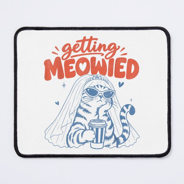 Item preview, Bachelorette Party Getting Meowied Cat Bride Funny Wedding designed and sold by AnsadoWinu.