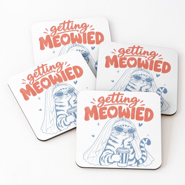 Item preview, Bachelorette Party Getting Meowied Cat Bride Funny Wedding designed and sold by AnsadoWinu.