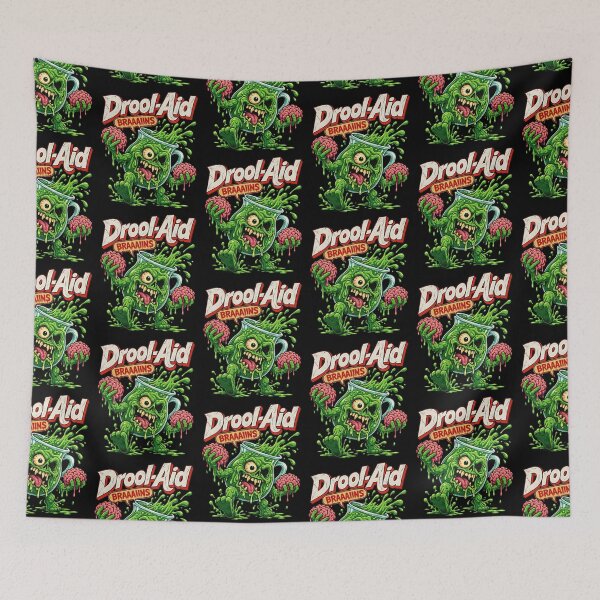Item preview, Drool Aid Zombie Pitcher Green Monster Brain Retro Halloween Design designed and sold by SEINENGAPPI8.