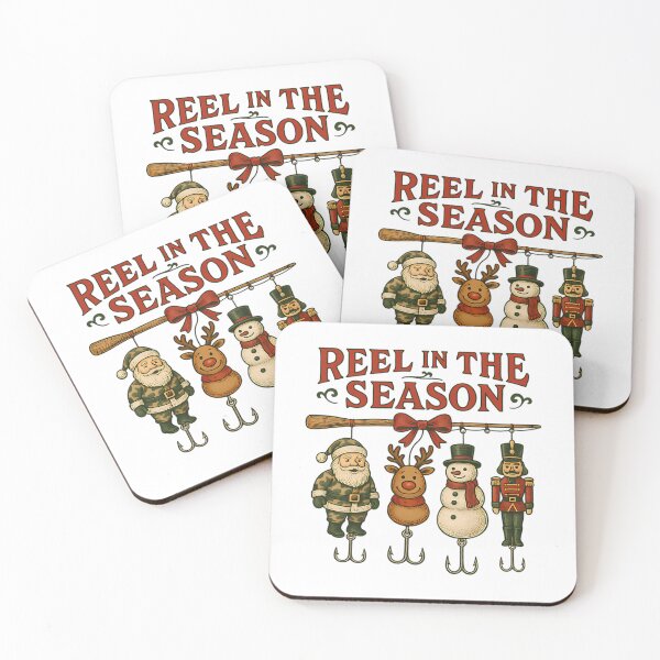 Item preview, Reel In The Season Funny Fishing Christmas Design For Fishermen And Holiday Lovers designed and sold by RevolutionFourr.