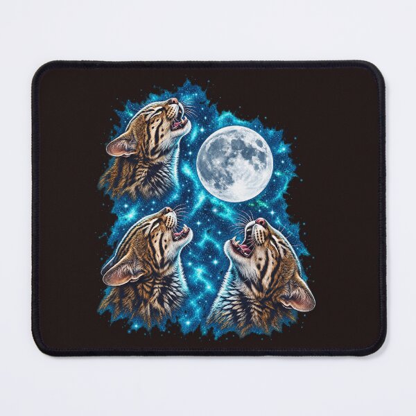 Item preview, Three Leopardus Howling At The Moon Vintage Meme Parody designed and sold by YAWO-PAE.