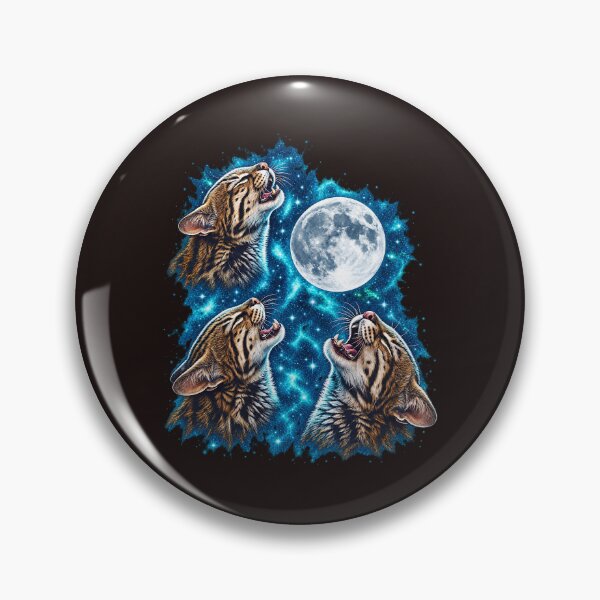 Item preview, Three Leopardus Howling At The Moon Vintage Meme Parody designed and sold by YAWO-PAE.