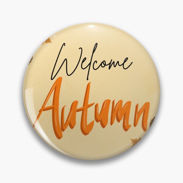 Item preview, Welcome Autumn Botanical Fall Leaves Orange Typography designed and sold by FestivityFinds.