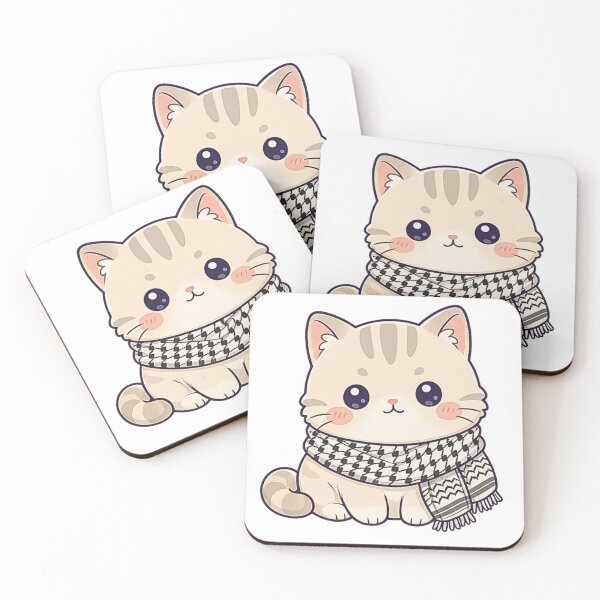 Item preview, Gato con kufiya palestina gaza lindo designed and sold by CafePluto.