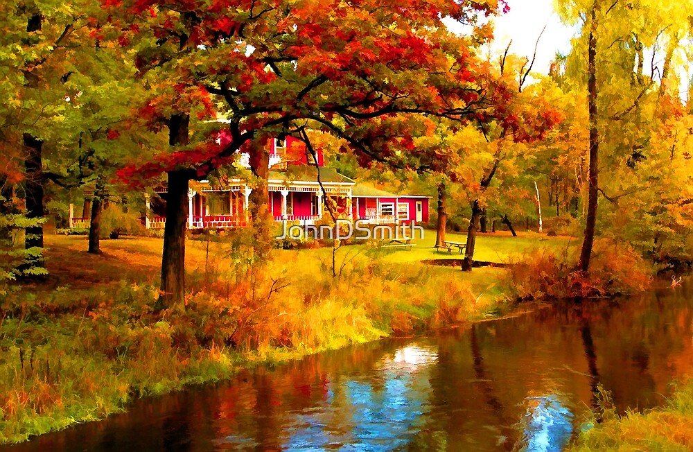 "House on Pine River,Wisconsin U.S.A." by JohnDSmith Redbubble