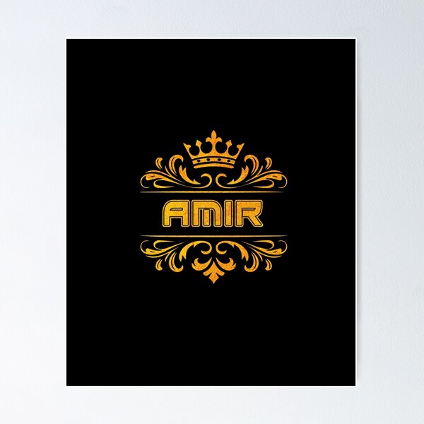 Item preview, Amir Personalized Funny & Unique Custom Name Design with Crown designed and sold by Watsonarts.