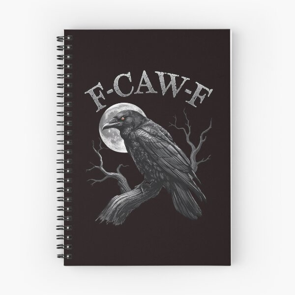 Item preview, F-Caw-F Cuervo Luna Humor negro de Halloween designed and sold by ImeldaSparks.