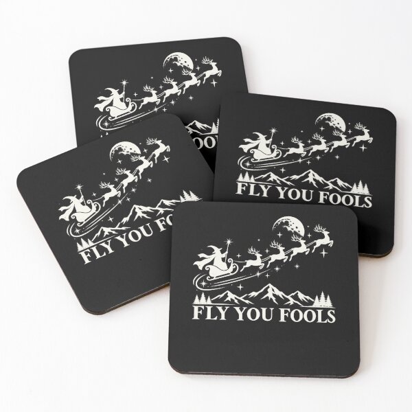 Item preview, Fly You Fools Wizard Sleigh Funny Fantasy Christmas Design designed and sold by SEINENGAPPI8.