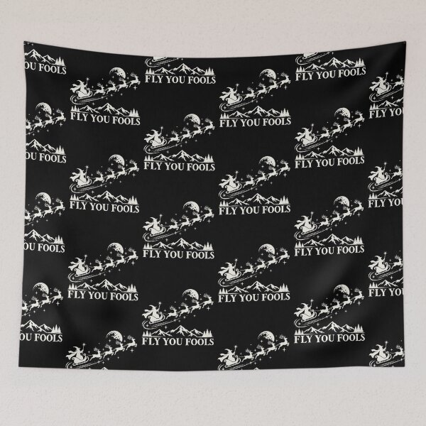Item preview, Fly You Fools Wizard Sleigh Funny Fantasy Christmas Design designed and sold by SEINENGAPPI8.