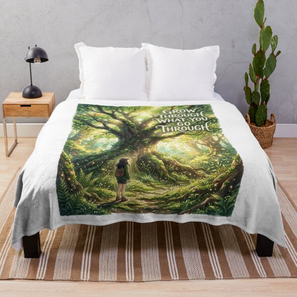 Item preview, Grow Through What You Go Through Nature Quote designed and sold by JonelleTshirts.