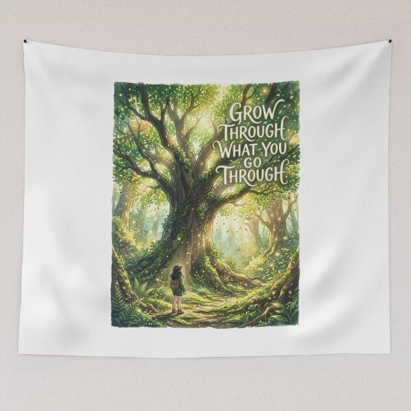 Item preview, Grow Through What You Go Through Nature Quote designed and sold by JonelleTshirts.