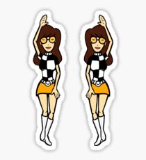 Daria 60s Go-Go Alter Ego Twins Sticker