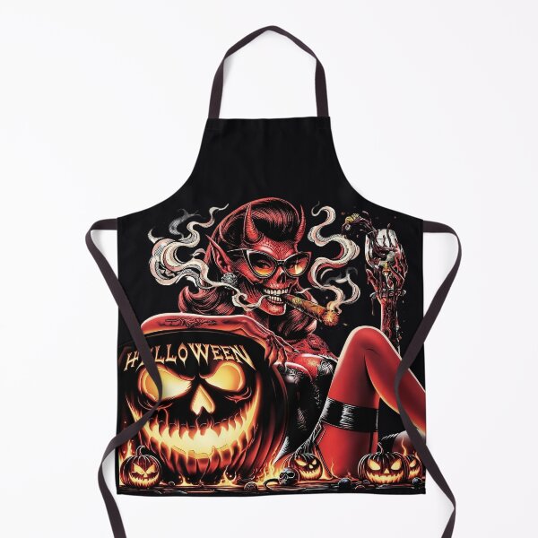 Item preview, Halloween She Devil Wine Glass Pumpkin designed and sold by Voodoo Store Paranormal Collections.