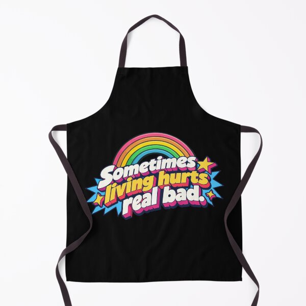 Item preview, Sometimes living hurts real bad. designed and sold by abby-thorns.