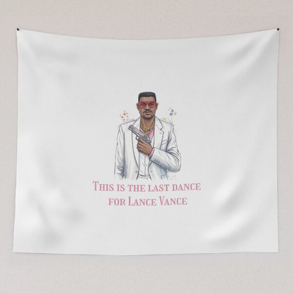 Item preview, This Is The Last Dance For Lance Vance - 80s Retro Gaming Art designed and sold by qfa Originals.